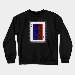 Tribal Art Playing card / Baybayin word Nanay (Mother) Crewneck Sweatshirt